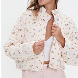 NWT Forever 21 cropped quilted jacket